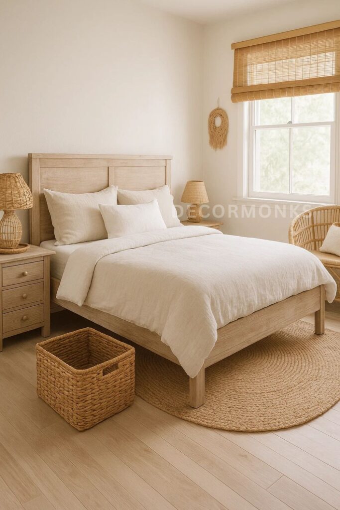Beachy Texture coastal theme bedroom