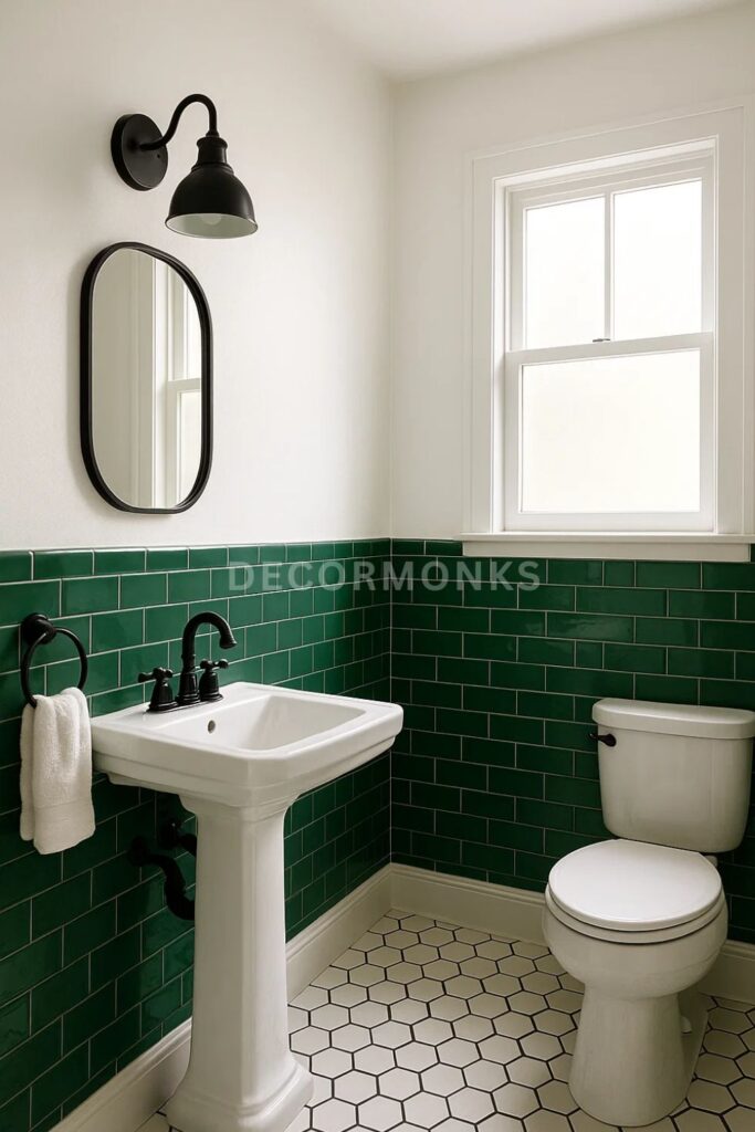 Crisp Contrast bathroom design