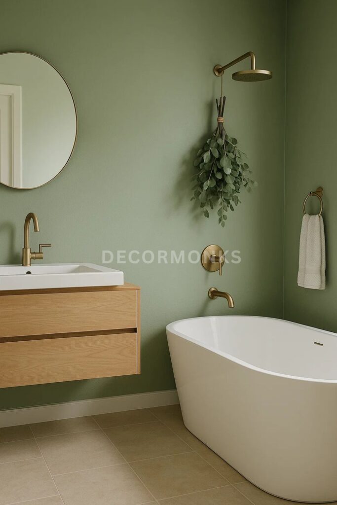 Embrace Sage Green bathroom