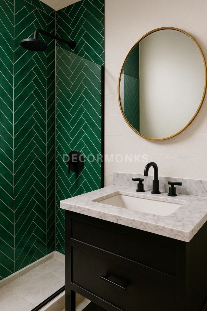 Emerald Green Tiles bathroom design