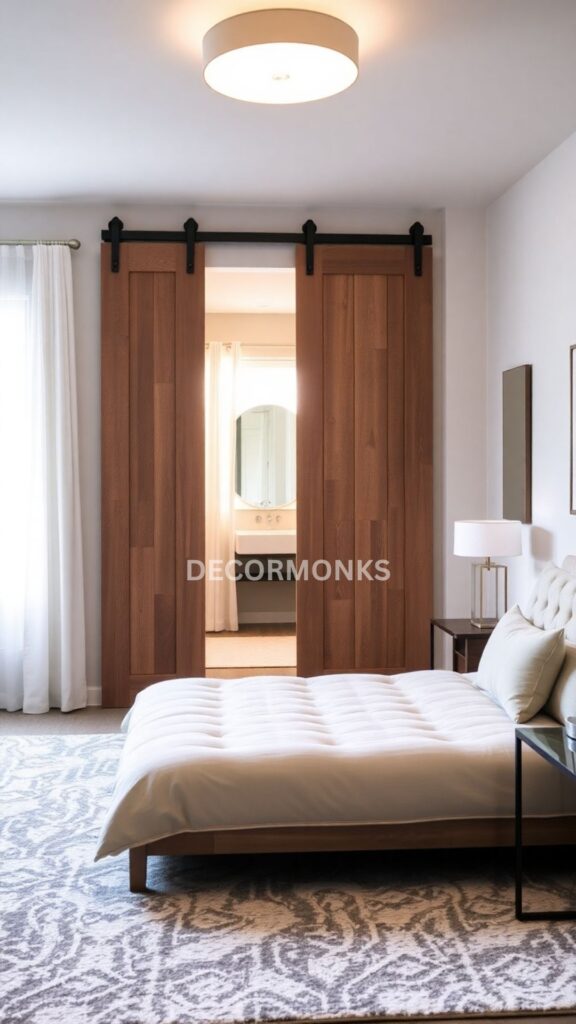 Incorporate Sliding or Pocket Doors
