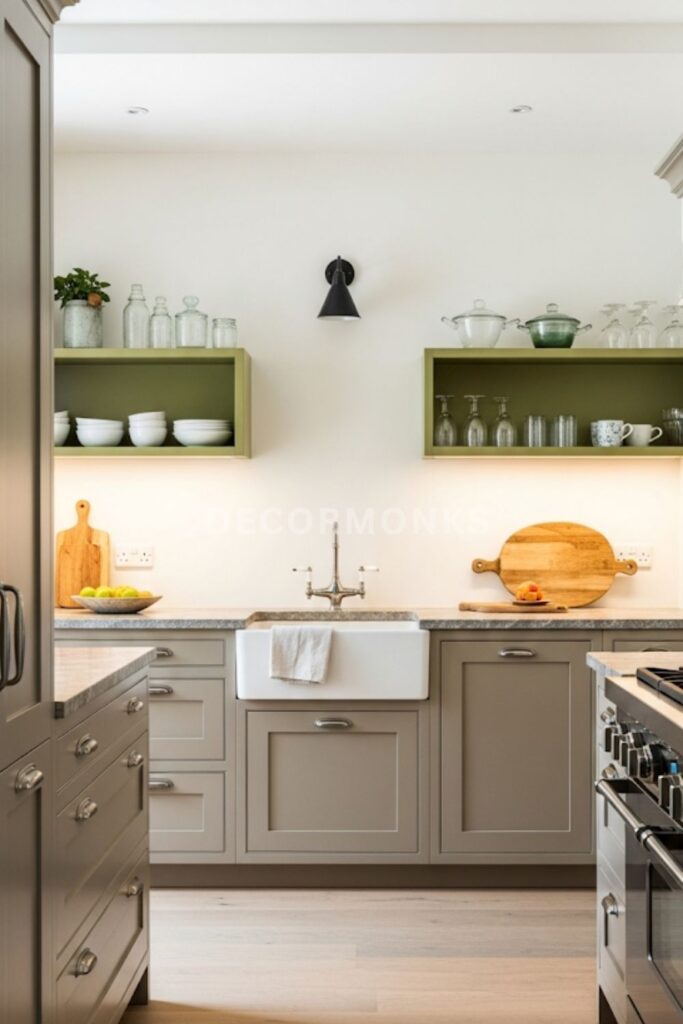 light-filled rustic modern kitchen