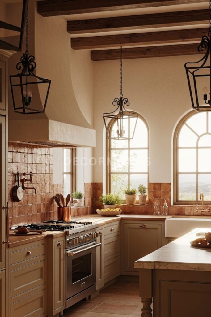 warm Mediterranean kitchen