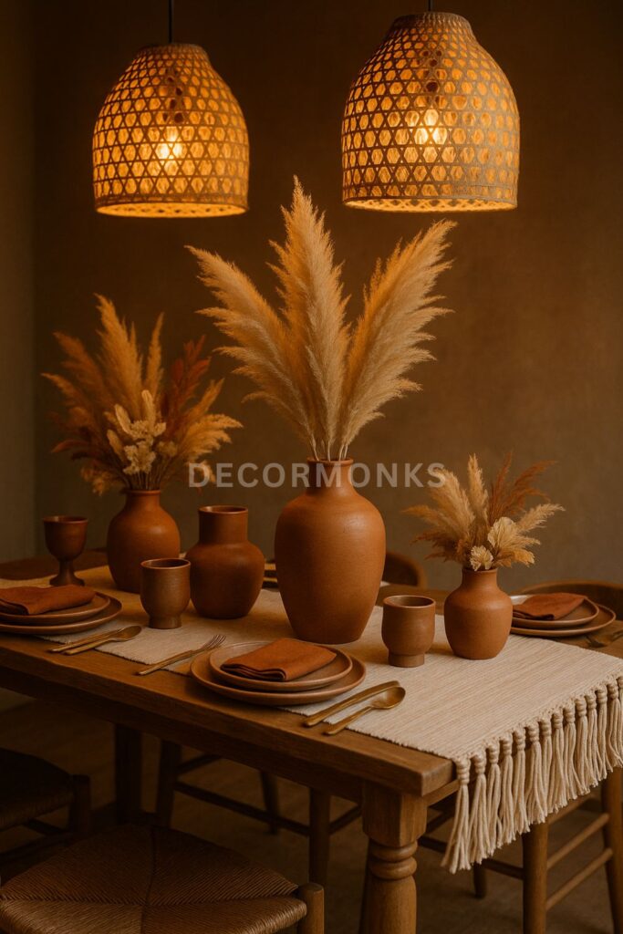 Bohemian-style fall table