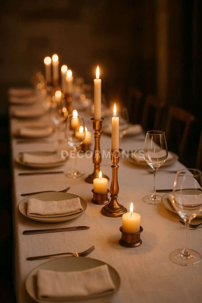 Candlelight & Copper Accents