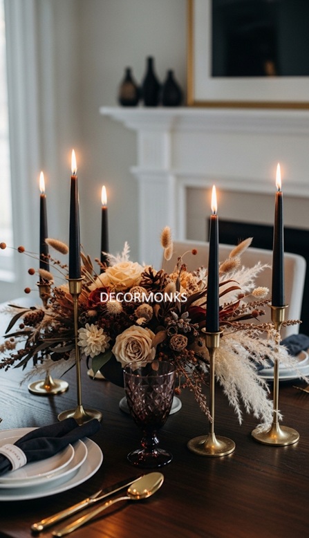 Candlelit Centerpiece for Christmas