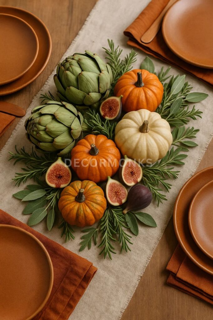 Harvest-Inspired Produce Display