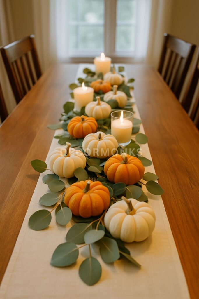 Mini Pumpkin Centerpiece Cluster