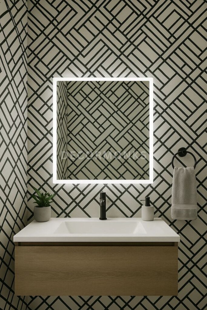 Modern geometric pattern wallpaper