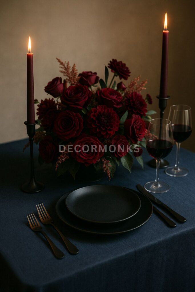 Moody Florals dining table
