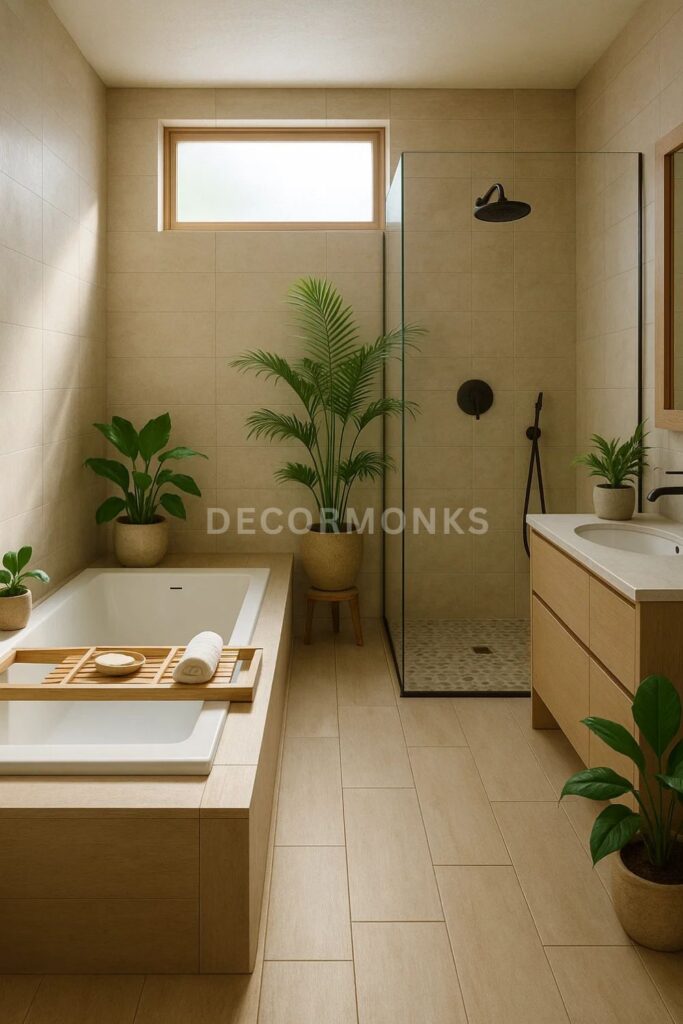 Nature-Infused Zen Bathroom