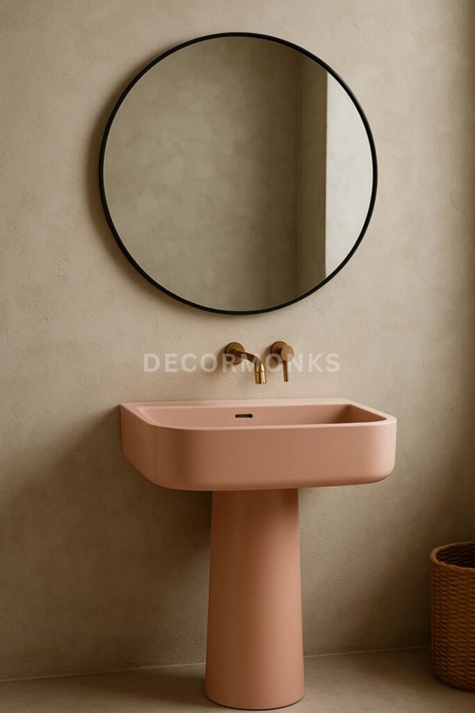Trendy & Bold Design for Pink Bathroom