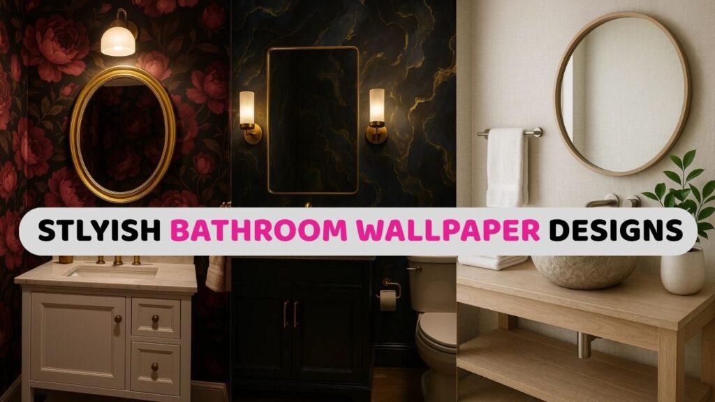 bathroom wallpaper designs cover image