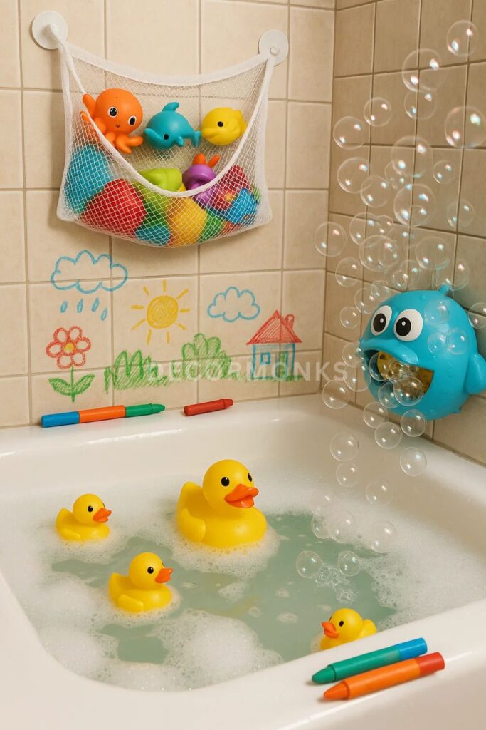 fun-filled kids bathtub setup