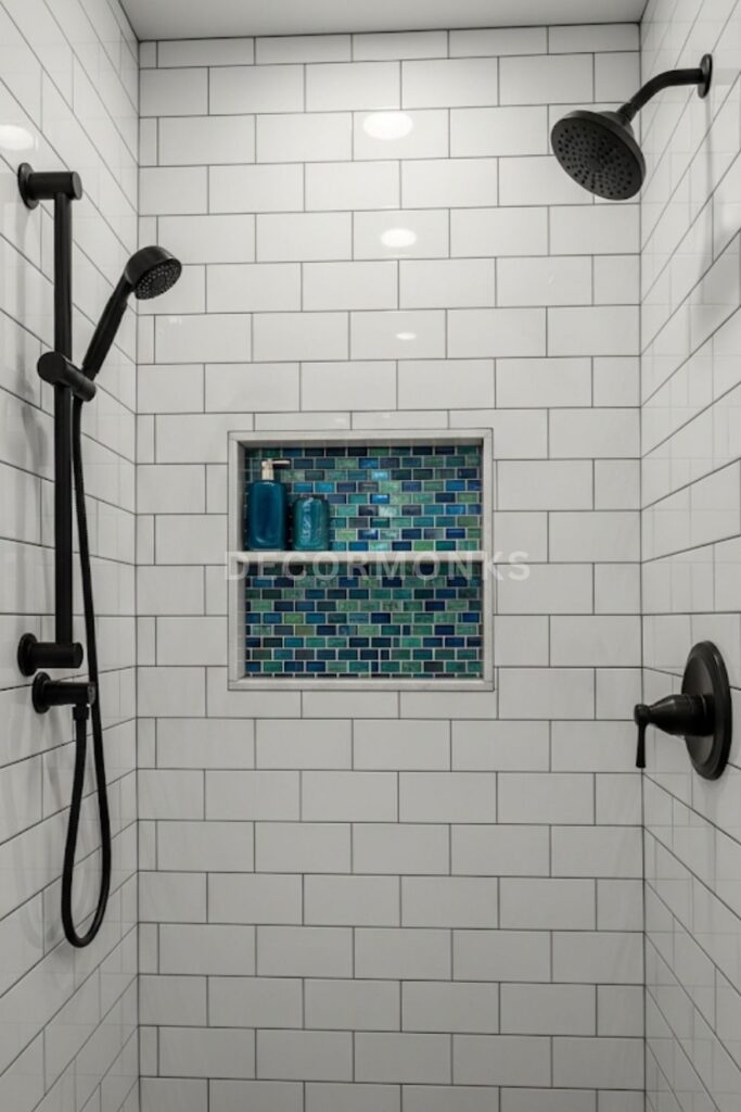 Black Grout to White Tiles
