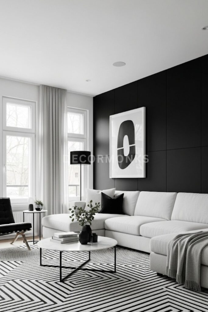 Black and White Contrast Room