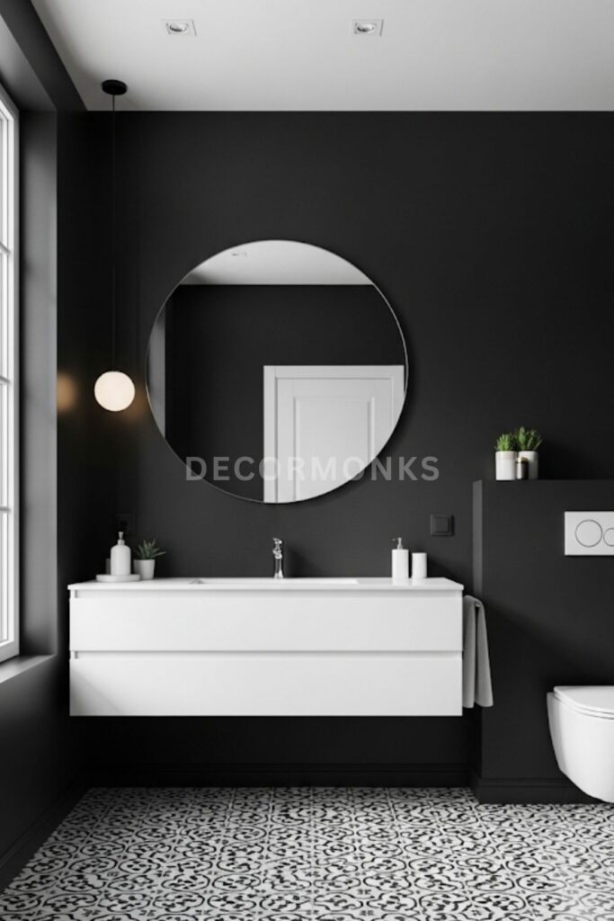 Black with White Accents