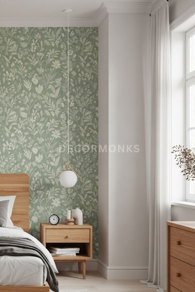 Botanical Sage Green Wallpaper