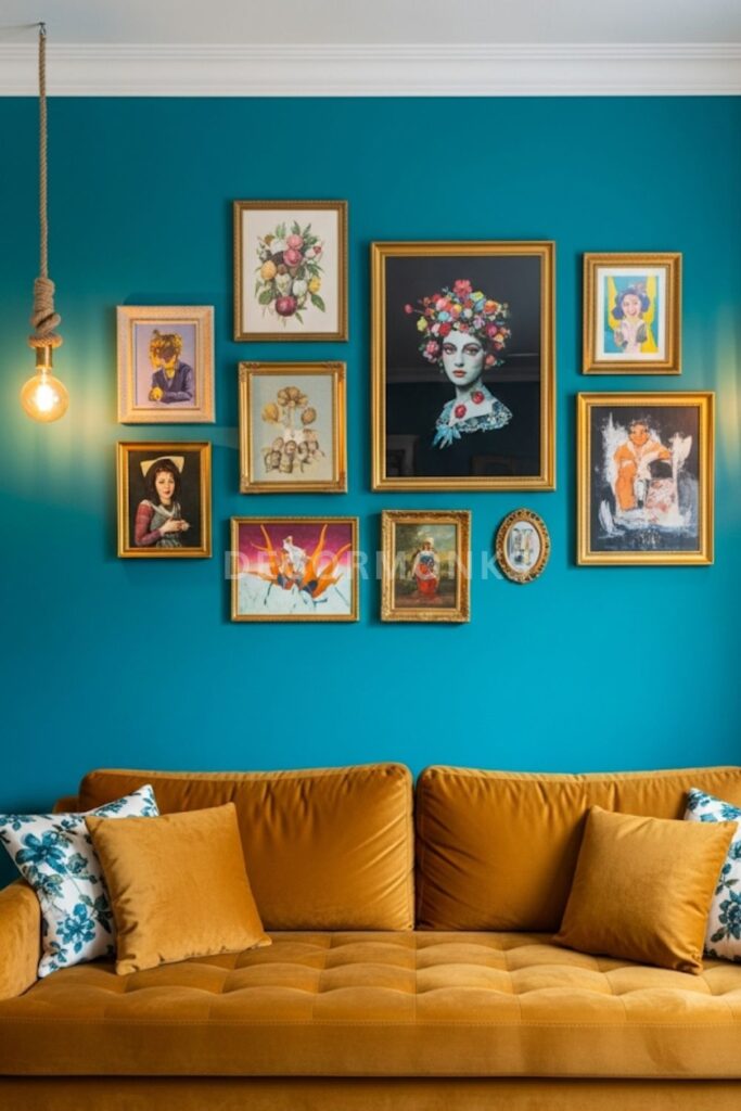 Color Drenched Accent Walls
