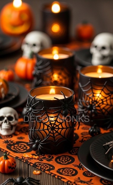 Creepy candle jars