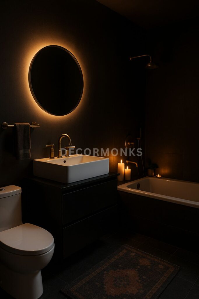 Dark and Moody Vibe Bathroom