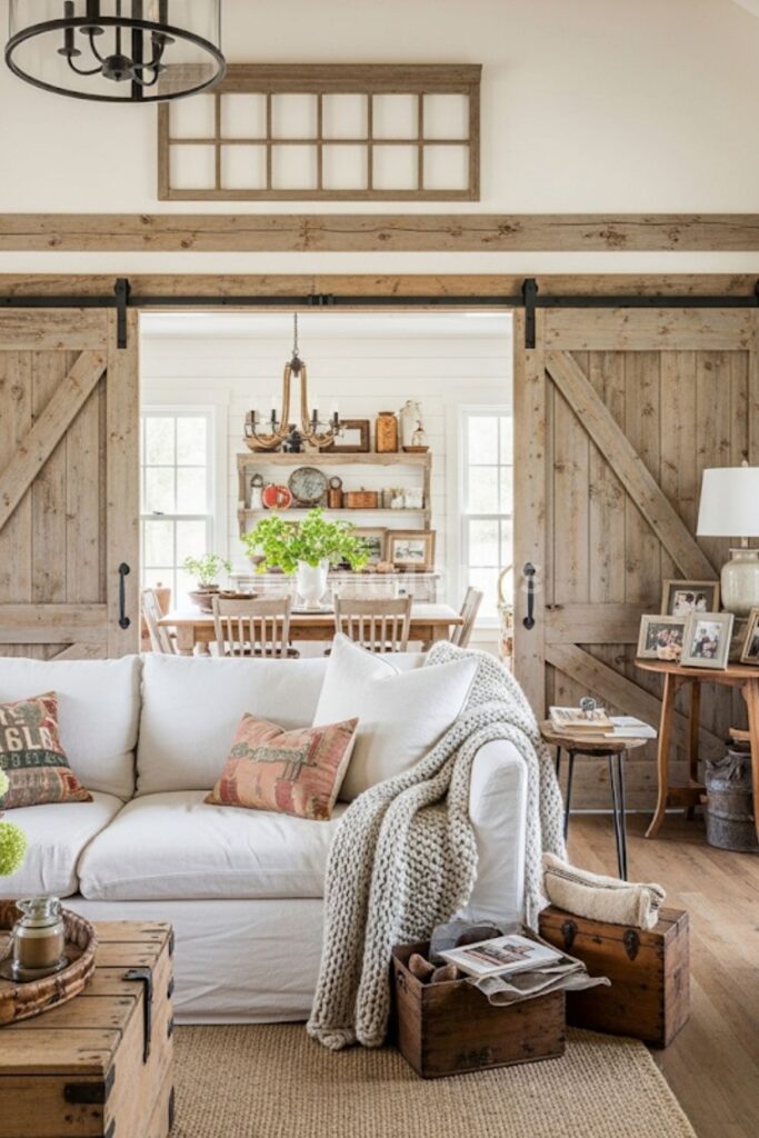 Farmhouse-Style Living Room