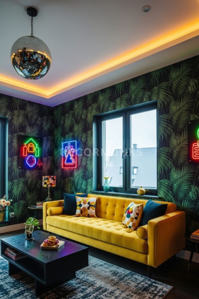 Funky Wallpaper Feature Wall