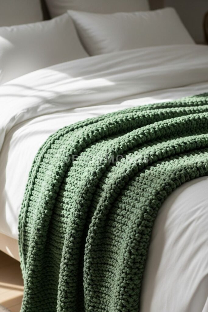 Green Throw Blanket