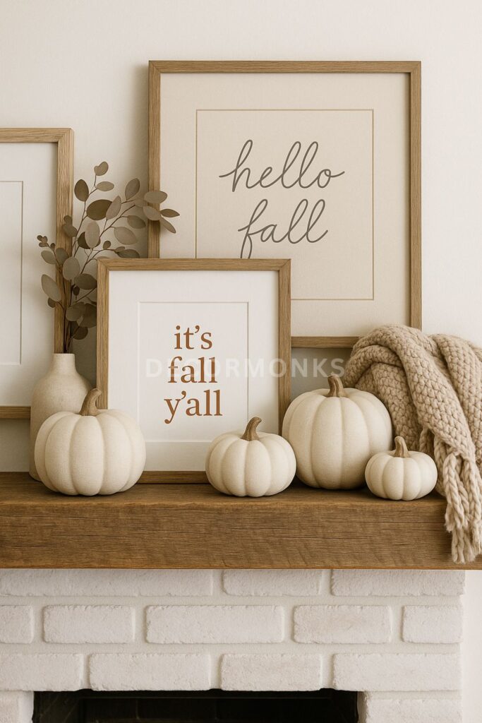 Layered Artwork and Seasonal Quotes