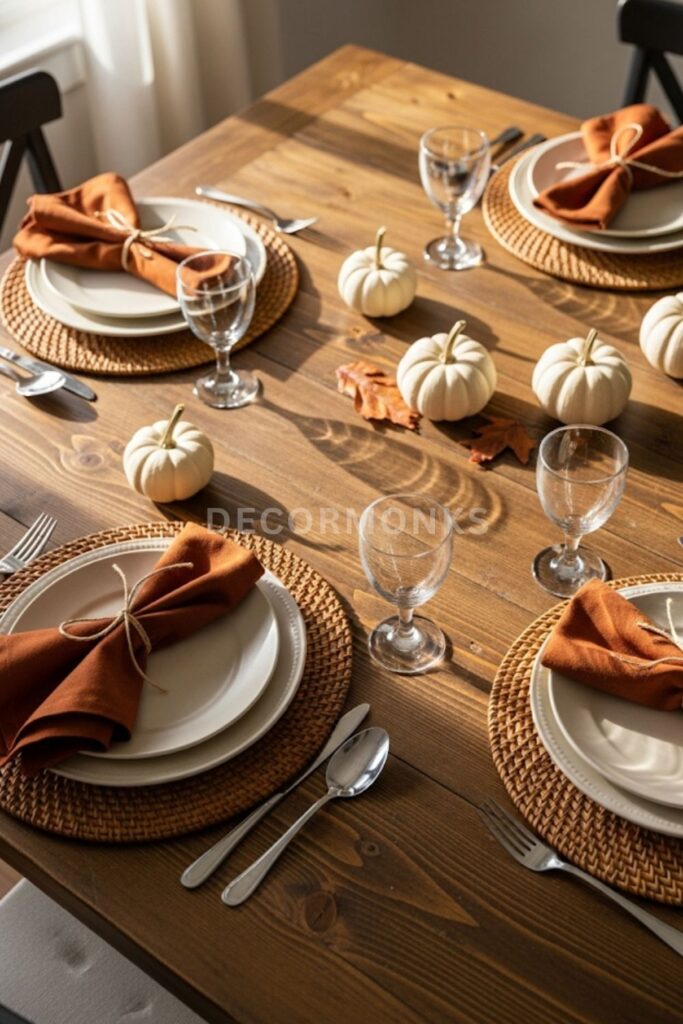 Layered Table Settings for Guests