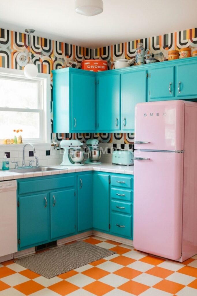 Retro-Inspired Fun Kitchen