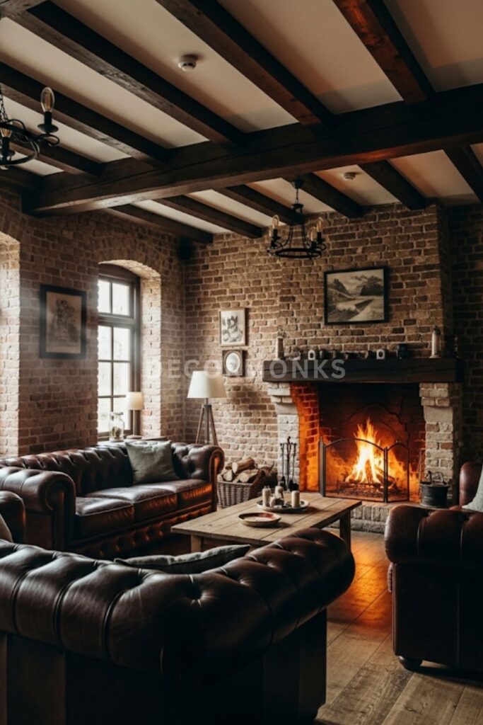 Rustic Brick and Wood Combo