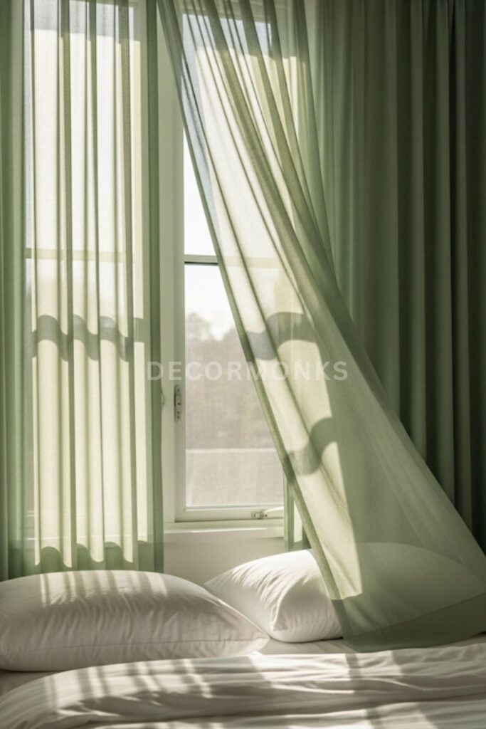 Sage Sheer Curtains
