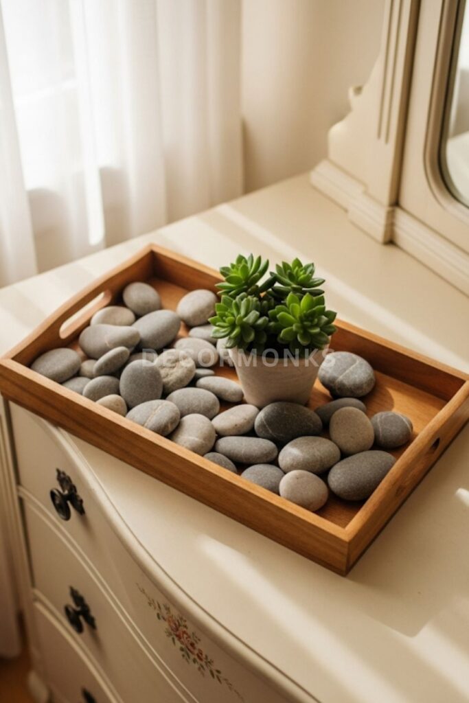 Stone or Pebble Tray Décor