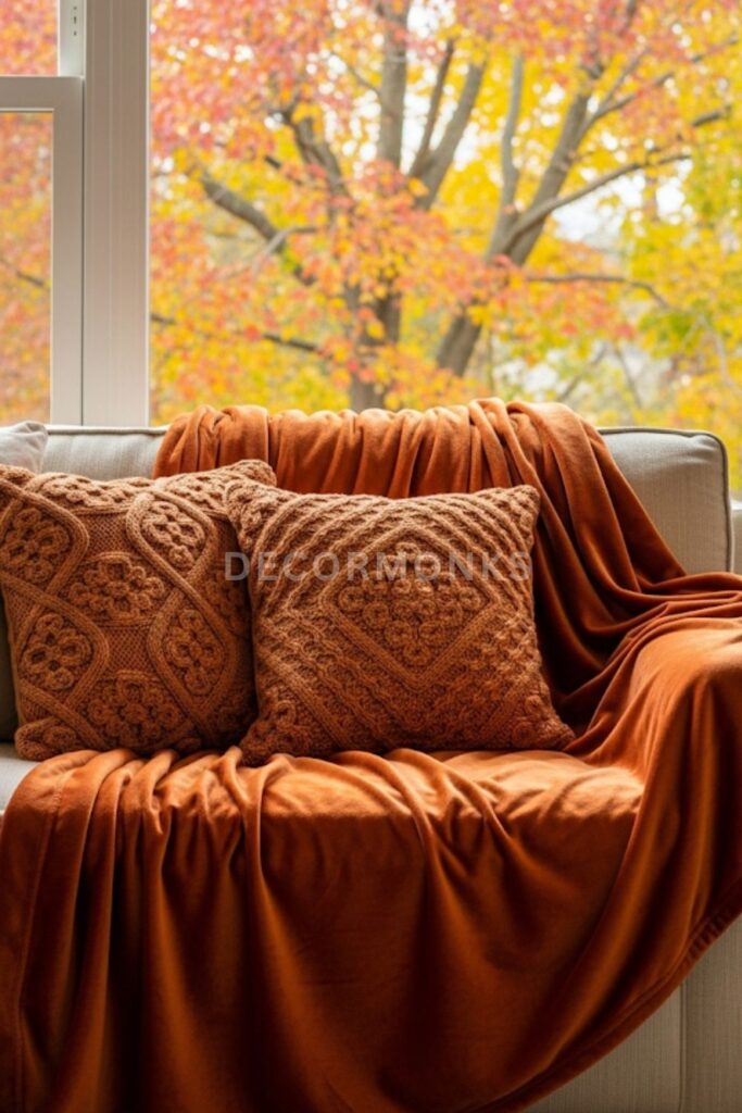 Warm Textiles on Sofas