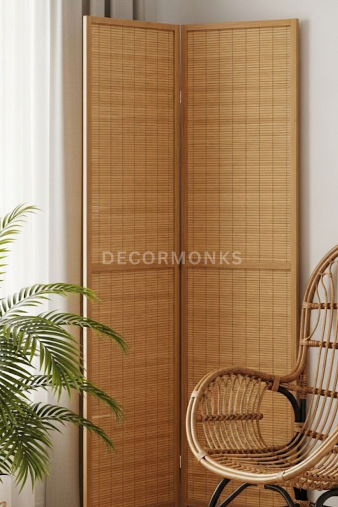 Wood Slatted Room Divider (2)