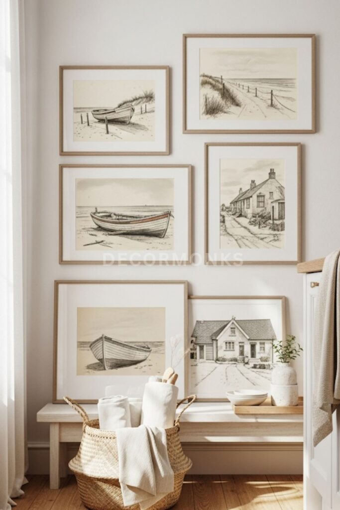 styled corner of a coastal kitchen