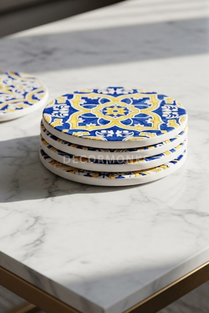 Mediterranean Tile Coasters